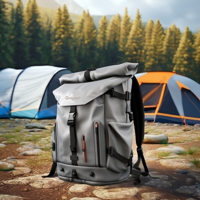 Unisex Outdoor Sports 60L Кампинговый рюкзак с водонепроницаемой крышкой и мягкой спиной