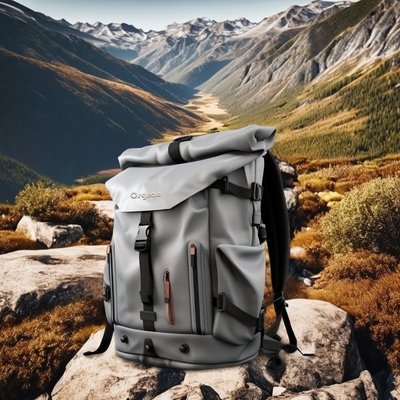 Unisex Outdoor Sports 60L Кампинговый рюкзак с водонепроницаемой крышкой и мягкой спиной