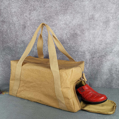 Отличные Kraft Paper Gym Brown Tote Baggage Туристические сумки с износостойкостью