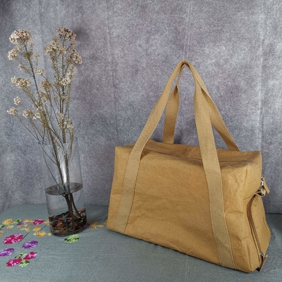 Отличные Kraft Paper Gym Brown Tote Baggage Туристические сумки с износостойкостью