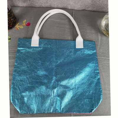 Модный стиль с одной ручкой Kraft Paper Household Storage Bag Tote Bag Большая емкость