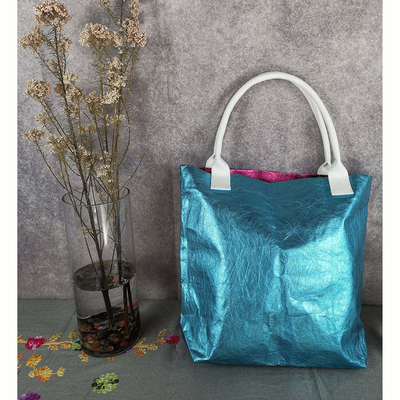 Модный стиль с одной ручкой Kraft Paper Household Storage Bag Tote Bag Большая емкость