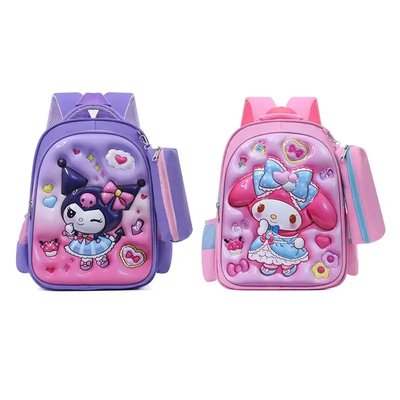 на заказ 2024 3D Sanrio Мультфильм Печать детский детский рюкзак Студенческий рюкзак Водонепроницаемая детская рюкзак для детей школьный рюкзак