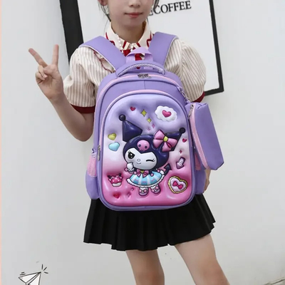 на заказ 2024 3D Sanrio Мультфильм Печать детский детский рюкзак Студенческий рюкзак Водонепроницаемая детская рюкзак для детей школьный рюкзак