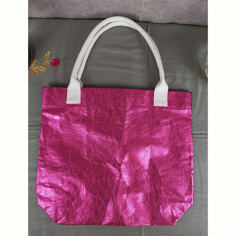 Модный стиль с одной ручкой Kraft Paper Household Storage Bag Tote Bag Большая емкость